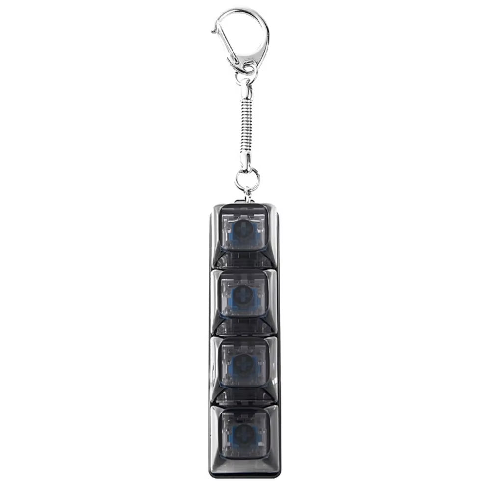 RGB Mini Mechanical Keyboard Fidget Clicker – Stress Relief Keychain